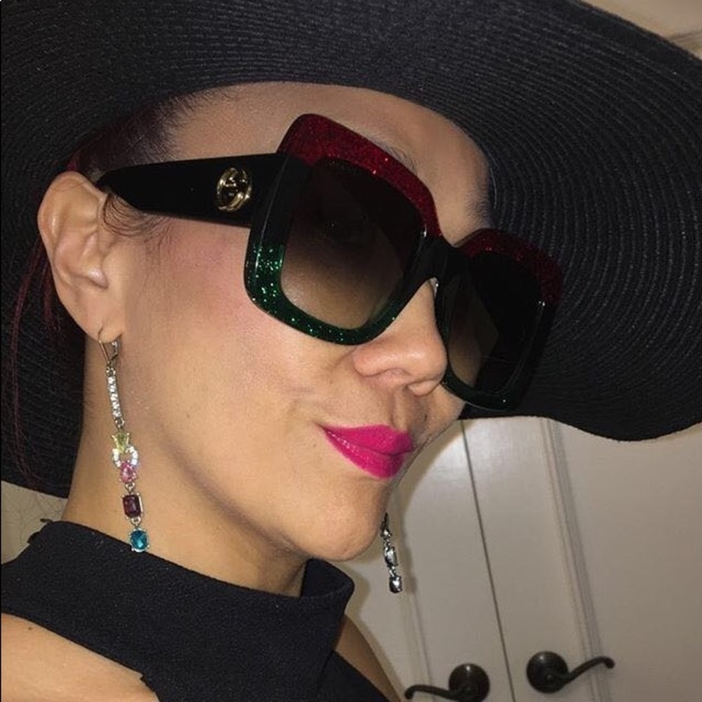 Gucci Square-frame acetate sunglasses